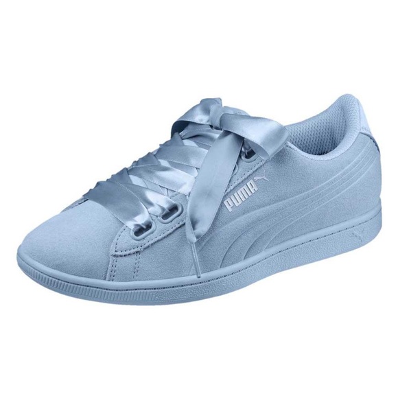 **SOLD** Puma Vikky for Satin Baby Blue - Picture 1 of 10
